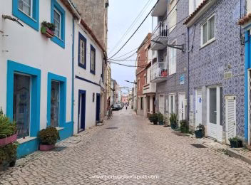 peniche street fishing town